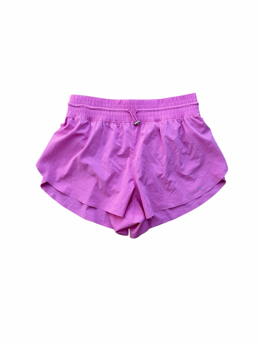 YPB Abercrombie motionTEK Women's Lightweight Pink Athletic Shorts Size L